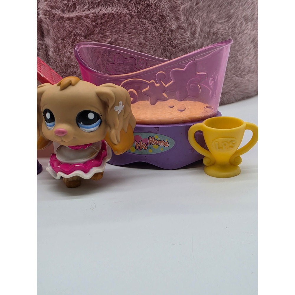 Littlest Pet Shop Golden Cocker Spaniel #1716 Dog Figure Dollhouse Accessories - Picture 6 of 16